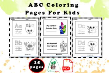 Preview of ABC Coloring Pages for Kids to Print