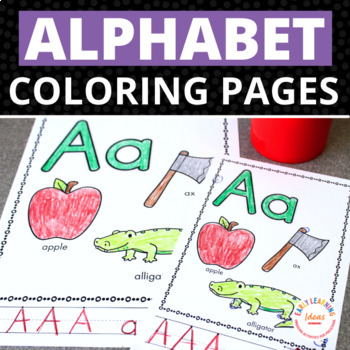 Preview of Alphabet Activities Worksheets - ABC Coloring Pages - Letter Recognition Tracing
