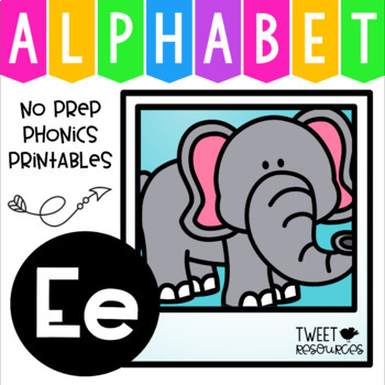 Preview of The Letter E! Alphabet Letter of the Week Package now with Google ™ & Seesaw ™