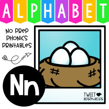 Preview of The Letter N! Alphabet Letter of the Week Package now with Google ™ & Seesaw ™