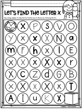 alphabet letter of the week program alphabet letter x