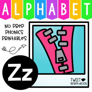 Preview of The Letter Z! Alphabet Letter of the Week Package now with Google ™ & Seesaw ™