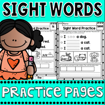Preview of FREEBIE Sight Words Fluency and Word Work Practice Pages