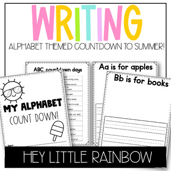 Preview of ABC Count Down! A Writing Prompt and Activity Celebration Journal/Calendar