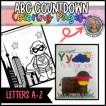 Preview of ABC Countdown Coloring Pages