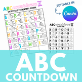 ABC Countdown - End of Year Calendar Template