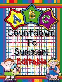 Preview of ABC Countdown To Summer (Editable)