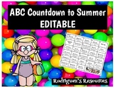 ABC Countdown to Summer - EDITABLE