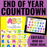 ABC Countdown to Summer | End of Year Countdown | Editable