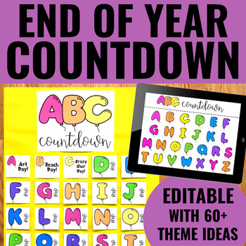 Preview of ABC Countdown to Summer Bulletin Board and Activities - End of Year Countdown