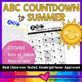 ABC Countdown to Summer HUGE EDITABLE Idea List & EDITABLE