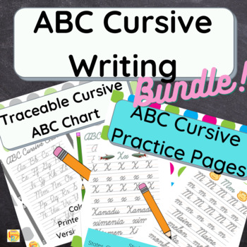 ABC Cursive Writing BUNDLE by Simple Learning Pages | TpT