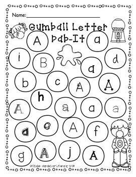 ABC Dab-It-Letter Recognition by Kinder-Garden of Literacy | TPT