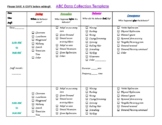 ABC Data Collection Template EDITABLE!!