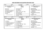 ABC Data Sheets (Antecedent - Behavior - Consequence)