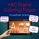 ABC Digital Coloring Pages for Preschool and Kindergarten 