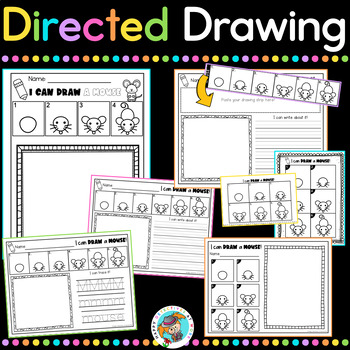 Preview of Alphabet Worksheets - Handwriting and Directed Drawing (Kindergarten)