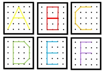 Preview of ABC Dot To Dot Pattern Cards