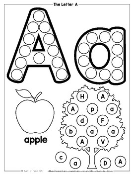 ABC Dot-a-Dot with Letter Recognition by The Book Built Home | TPT