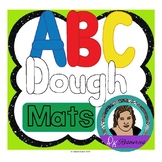 ABC Dough Mats for Practicing the Alphabet with Dough, Bla