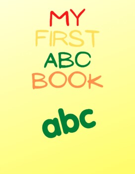 Preview of ABC E-Book for Kids (Digital,Printable)