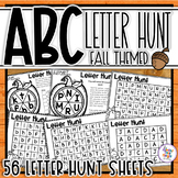 ABC Fall Letter Hunts for Alphabet Letter Identification