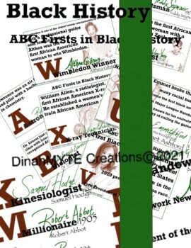 Preview of ABC Firsts in Black History