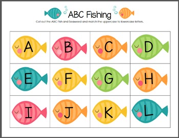 alphabet fish teaching resources teachers pay teachers
