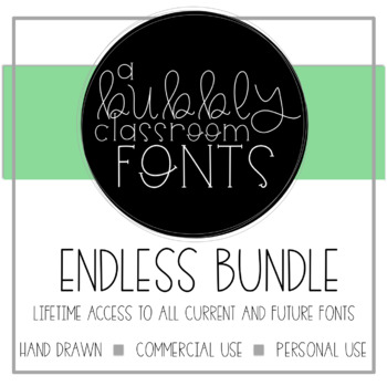 Preview of ABC Fonts Endless Bundle