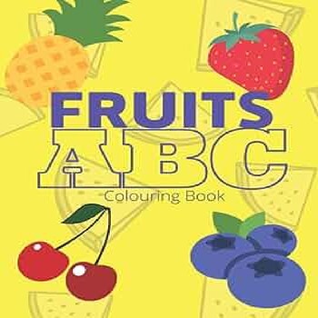 Preview of ABC Fruits Coloring Book: ABC and fruits easy coloring pages for preschool