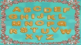 ABC GIngerbread Man Theme Alphabet Poster, ESL, Reading, P