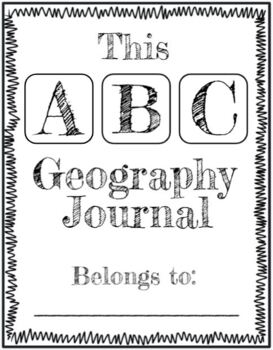 Preview of ABC Geography Journal- Research Project