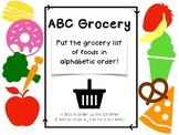 ABC Grocery- Put the list in ABC Order!