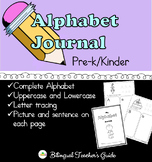 ABC Handwriting Journal for PreK/Kindergarten