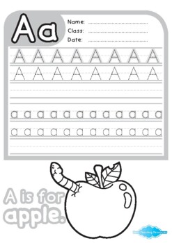 ABC Handwriting Practice Worksheets by Ben's Teaching Resources | TpT