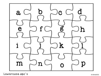 abc jigsaw puzzle uppercase lowercase letters by erin