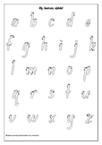 ABC Letter AND 123 Number Tracing Practice (NSW Font) / No