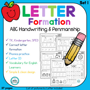 Preview of Alphabet Letter Formation - Handwriting & Penmanship - NO PREP Distance Learning