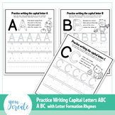 ABC Letter Formation Worksheets | Letter Formation Poems