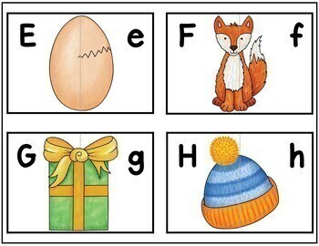 abc letter matching picture puzzles by lindas loft for little learners