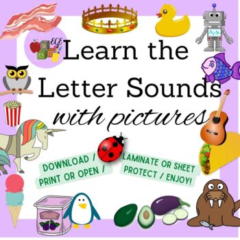 Preview of ABC Letter Mats (Practice Sounds with Pictures)