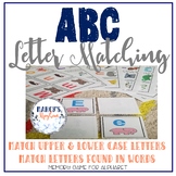 Letter matching uppercase and lowercase worksheet, letter 