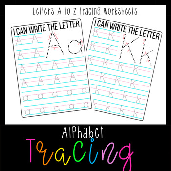 Alphabet Letter Tracing - Upper and lower case letters by Kristy Hopewell