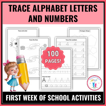 Preview of ABC Letter Tracing Practice Workbook for Kids