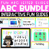 ABC Letters BUNDLE Interactive Slides and Activity Sheet P