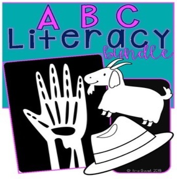 Preview of ABC Literacy Write The Room Wall Charts and Activities