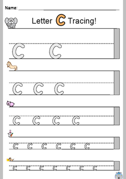 ABC Lowercase Letters Tracing Printables by ESL Castle Games | TPT