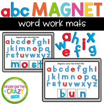 Preview of ABC Magnetic Letter & Word Work Mats