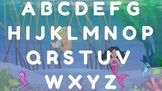 ABC Mermaid Alphabet Chart, Mermaid Poster, Reading and Ph