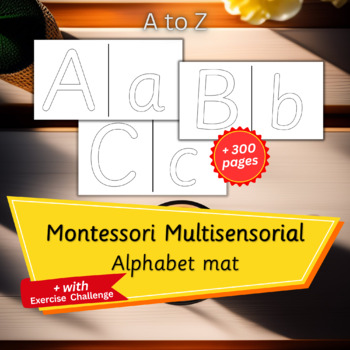 Preview of ABC Montessori Alphabet Mat,Preschool Activity,Montessori Flashcard,Homeschool